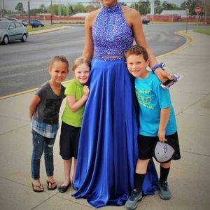 Sherri Hill size 6 Blue Two piece